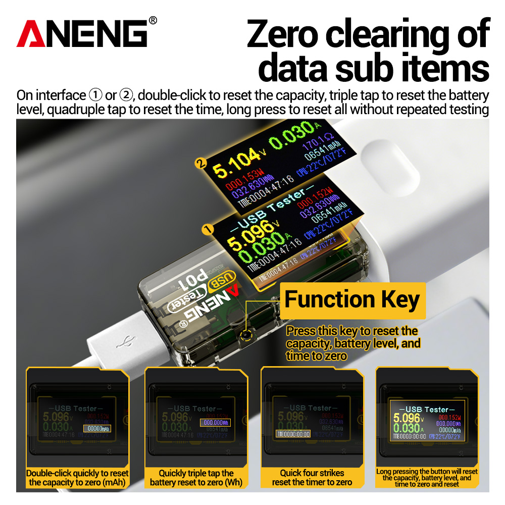 ANENG P01 USB-тестер, вольтмет – обзор и цена Co Detector Plug