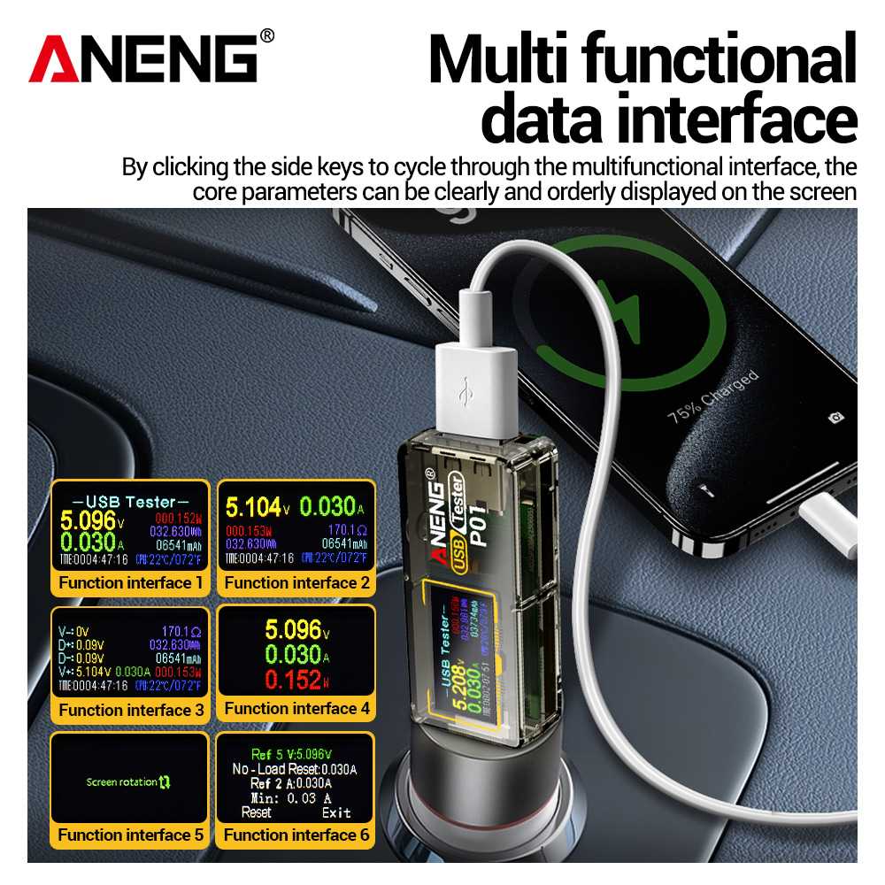 ANENG P01 USB-тестер, вольтмет – обзор и цена Co Detector Plug
